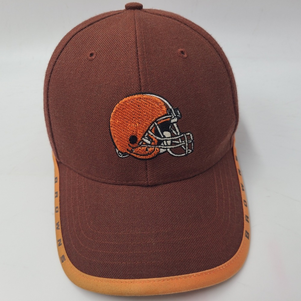 Vintage Cleveland Browns Hat Adjustable Twins Enterprise Brown NFL Wool Blend